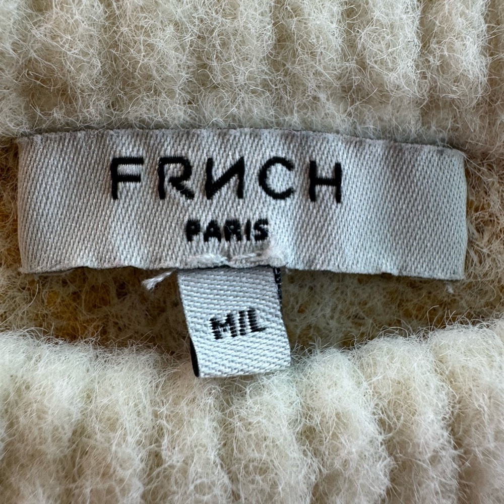 FRNCH Paris Cream and Tan Chevron Sweater - Picture 6 of 8